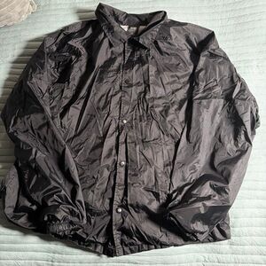 Obey Black Lightweight Windbreaker Snap Button Jacket Men’s Size XL- 123